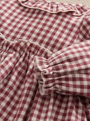 Mamas & Papas Red Gingham Dress - Image 9 of 9