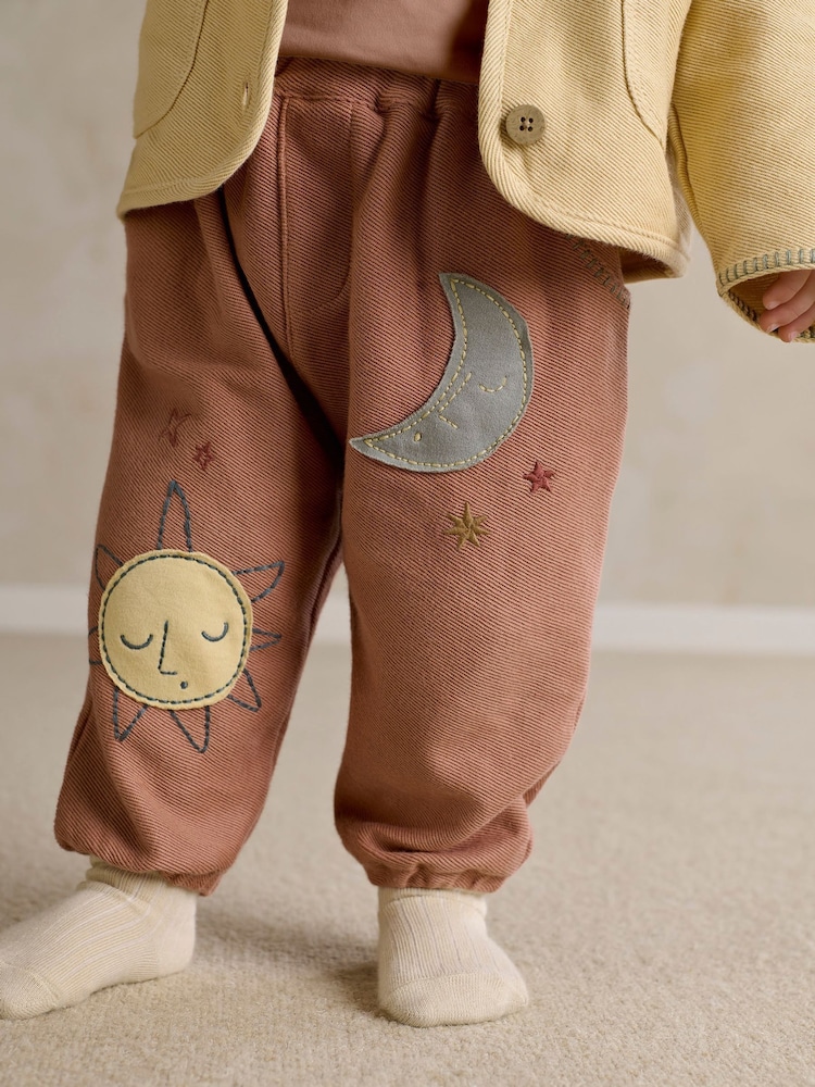 Mamas & Papas Brown Applique Trousers - Image 1 of 6