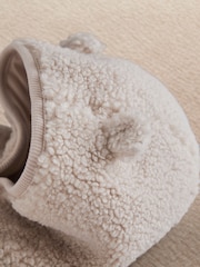 Mamas & Papas Brown Hooded Borg Jacket - Image 7 of 7