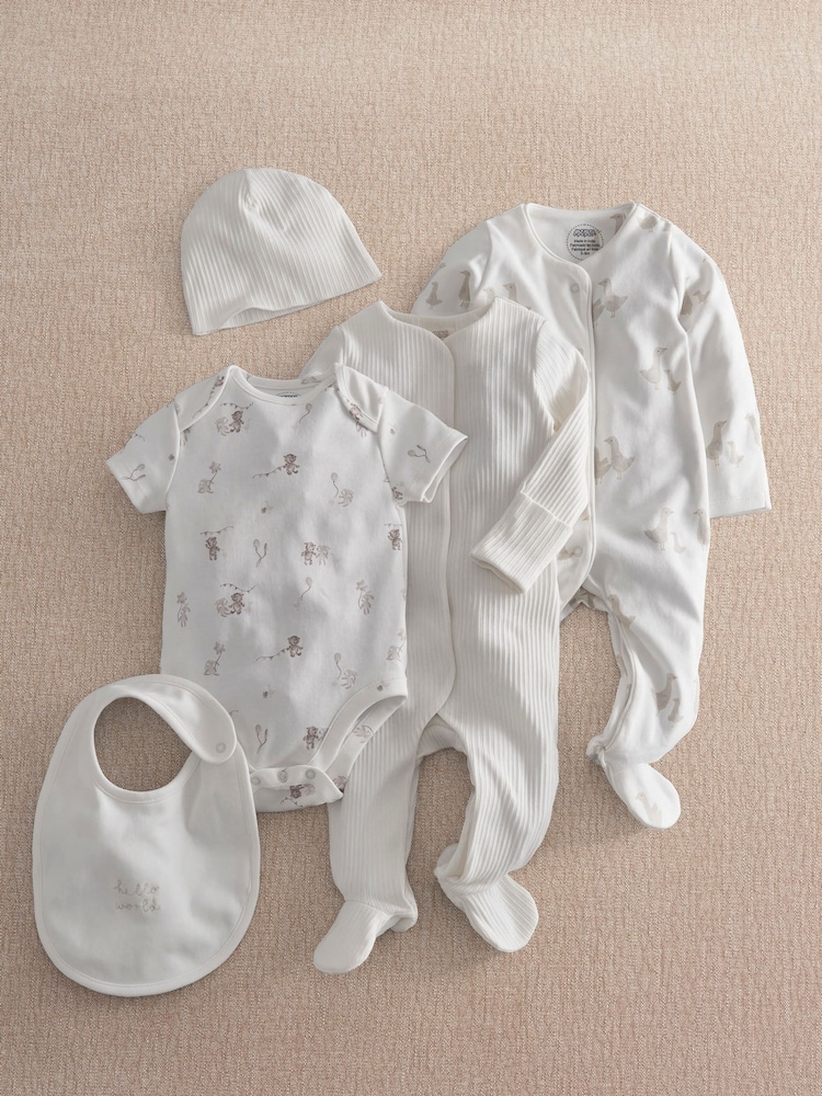 Mamas & Papas Duck Print 5 Piece Newborn Set - صورة 1 من 4 Mamas & Papas Duck Print 5 Piece Newborn Set - صورة 1 من 4