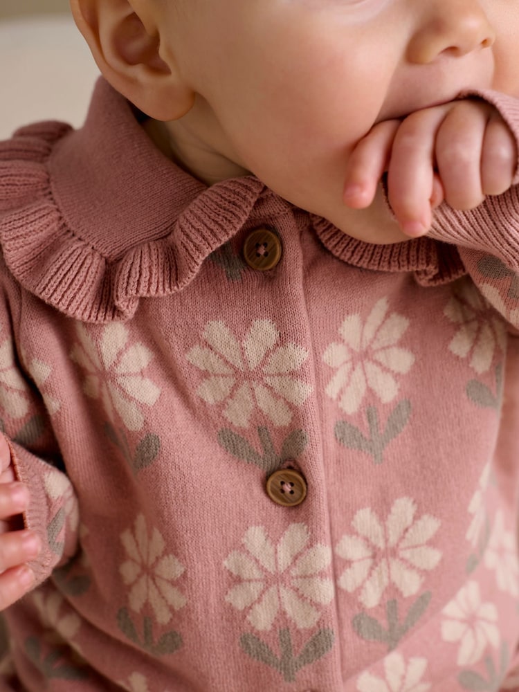 Mamas & Papas Fleuri Knitted Barboteuse - Image 2 de 7