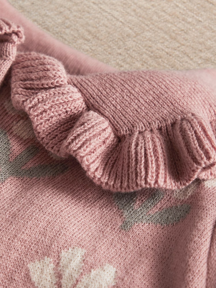 Mamas & Papas Fleuri Knitted Barboteuse - Image 7 de 7