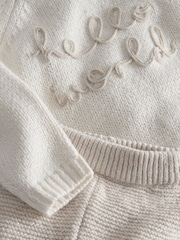 Mamas & Papas Grey Hello World Knit Set 2 Piece - Image 7 of 7