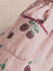 Mamas & Papas Pink Bramble Print Joggers - Image 3 of 3