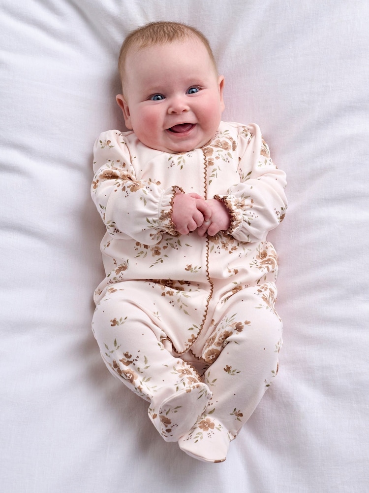 Mamas & Papas Large Floral Print Sleepsuit - Bilde 1 av 7