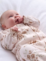 Mamas & Papas Large Floral Print Sleepsuit - Bilde 2 av 7