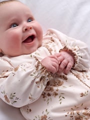Mamas & Papas Large Floral Print Sleepsuit - Bilde 3 av 7