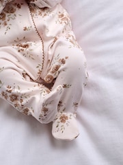Mamas & Papas Large Floral Print Sleepsuit - Bilde 4 av 7