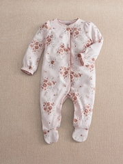 Mamas & Papas Large Floral Print Sleepsuit - Bilde 5 av 7