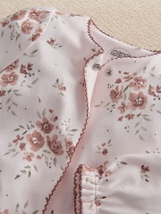 Mamas & Papas Large Floral Print Sleepsuit - Bilde 7 av 7