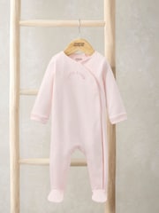 Mamas & Papas Pink Little Sister Sleepsuit - Image 1 of 2