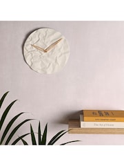 Widdop White Porcelain Wall Clock - Image 1 of 2