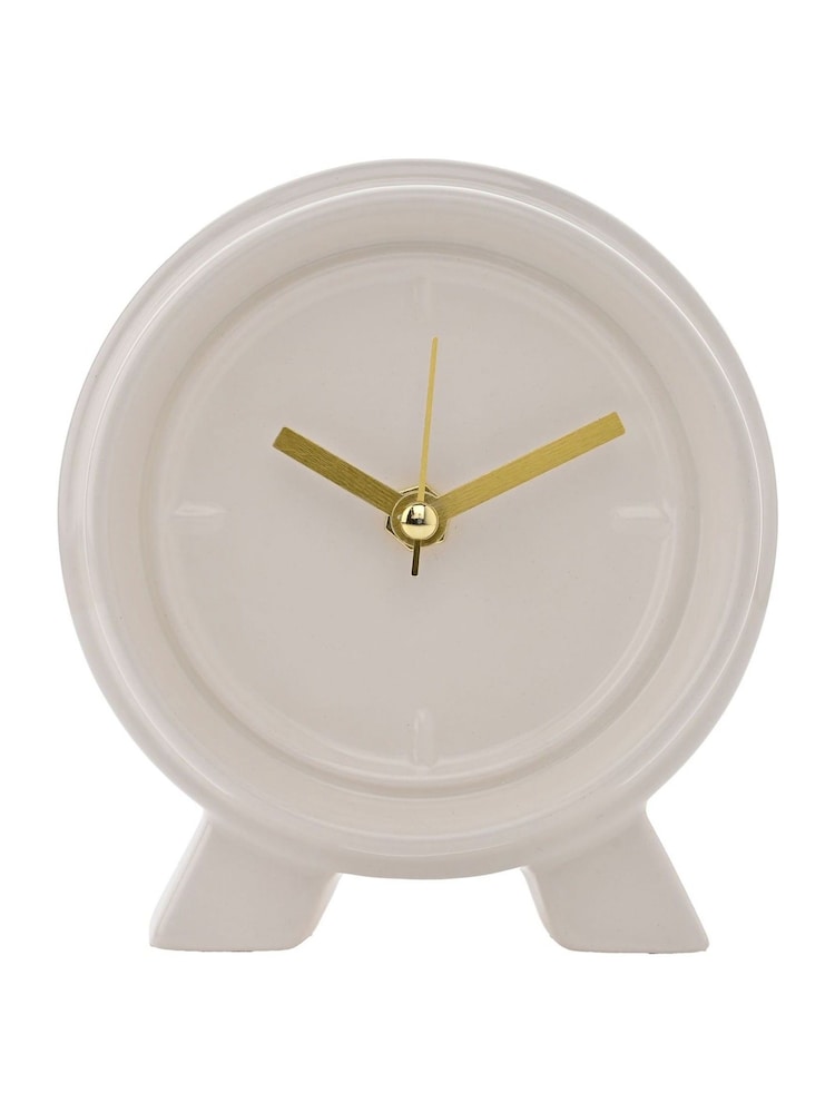 Widdop Cream Ceramic Mantle Clock - Image 2 of 4