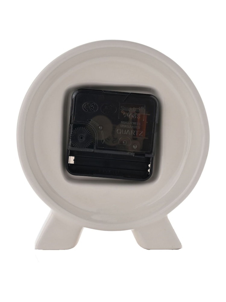 Widdop Cream Ceramic Mantle Clock - Image 4 of 4