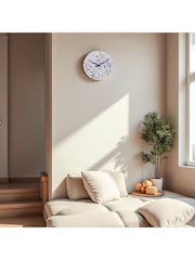 Widdop White Porcelain Wall Clock - Image 1 of 4