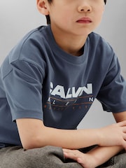 Calvin Klein Jeans Blue Kids' Logo T-Shirt - Image 3 of 5