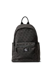 Calvin Klein Jeans Black Kids' Monogram Logo Backpack - Image 1 of 1