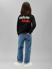 Calvin Klein Jeans Black Kids' Logo Sweatshirt - Image 2 of 5