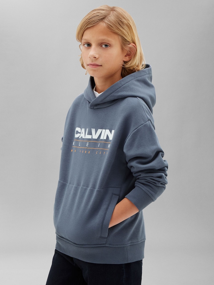 Calvin Klein Jeans балаларға арналған логотипті капюшон - 4суретінің 1 суреті