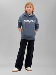 Calvin Klein Jeans балаларға арналған логотипті капюшон - 4суретінің 3 суреті