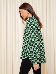 Friends Like These Green Long Sleeve V Neck Shirt - Image 4 of 4