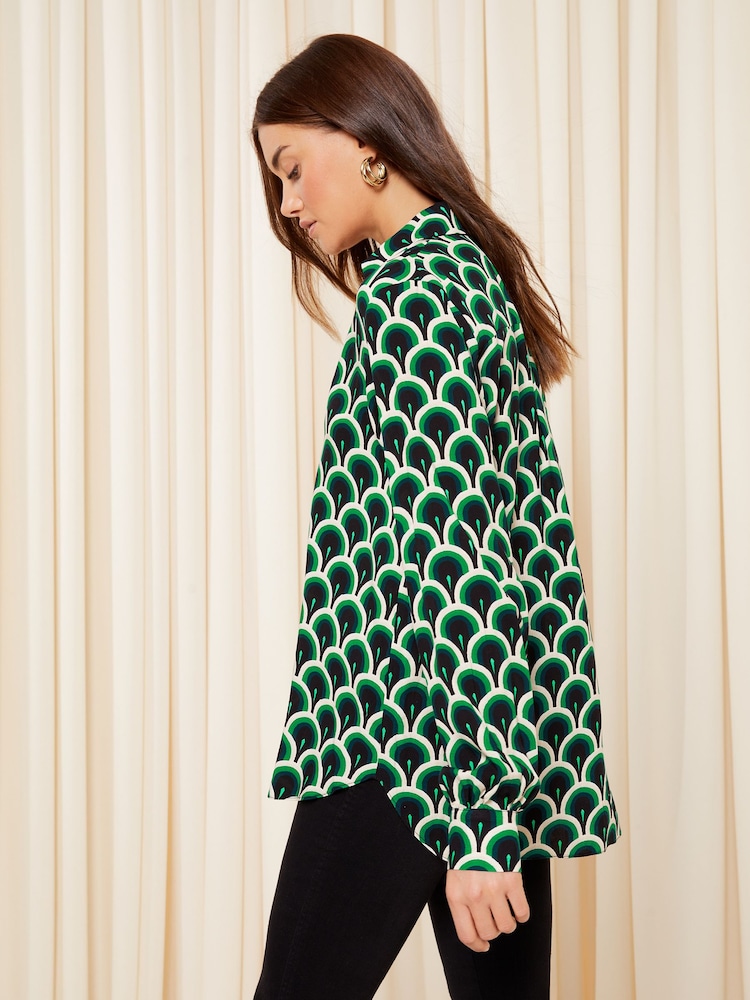 Friends Like These Green Long Sleeve V Neck Shirt - Image 4 of 4