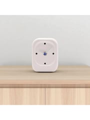 Widdop White Porcelain Desk Clock - Image 1 of 4