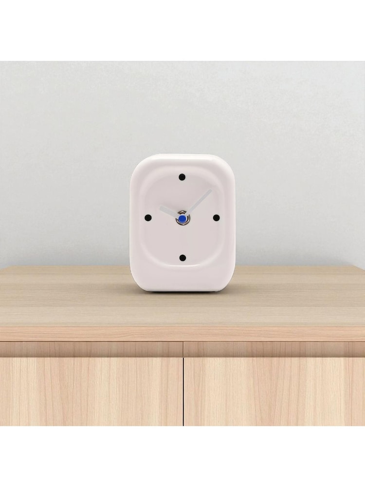 Widdop White Porcelain Desk Clock - Image 1 of 4