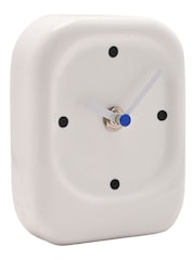 Widdop White Porcelain Desk Clock - Image 3 of 4