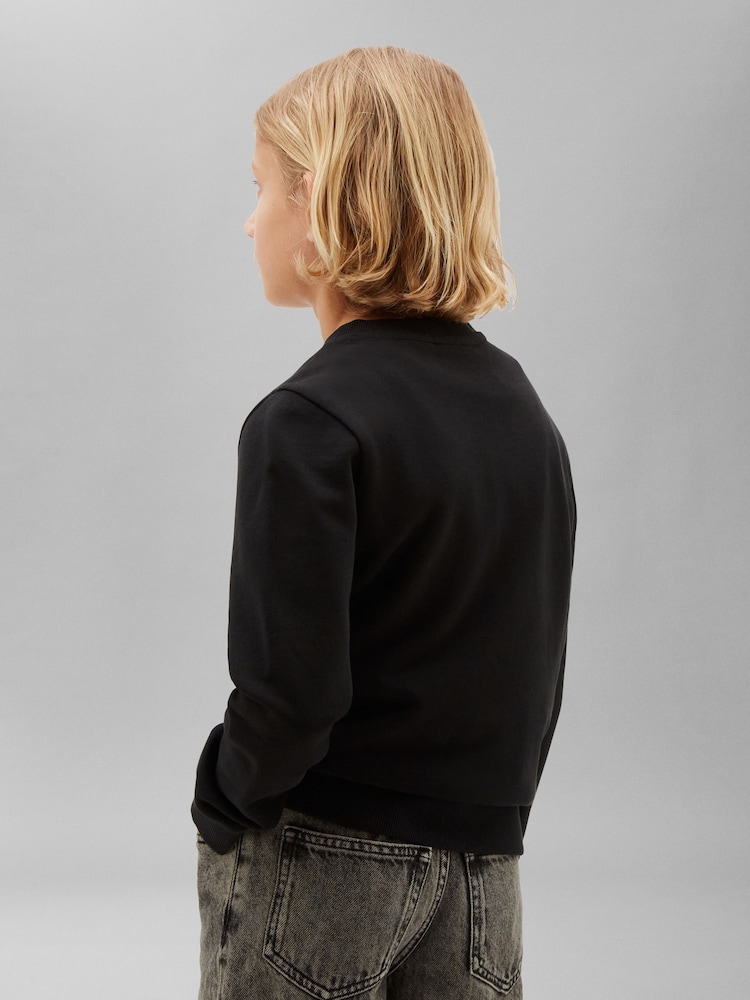 Calvin Klein Jeans Black Kids' Signature Logo Sweatshirt - Image 2 of 4