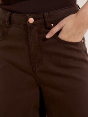 Apricot Brown Zoe Wide-Leg Jeans - Image 3 of 6