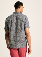 Joules Revere Blue Floral Printed Short Sleeve Shirt - Image 3 of 8
