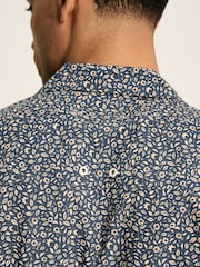 Joules Revere Blue Floral Printed Short Sleeve Shirt - Image 7 of 8
