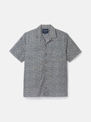Joules Revere Blue Floral Printed Short Sleeve Shirt - Image 8 of 8