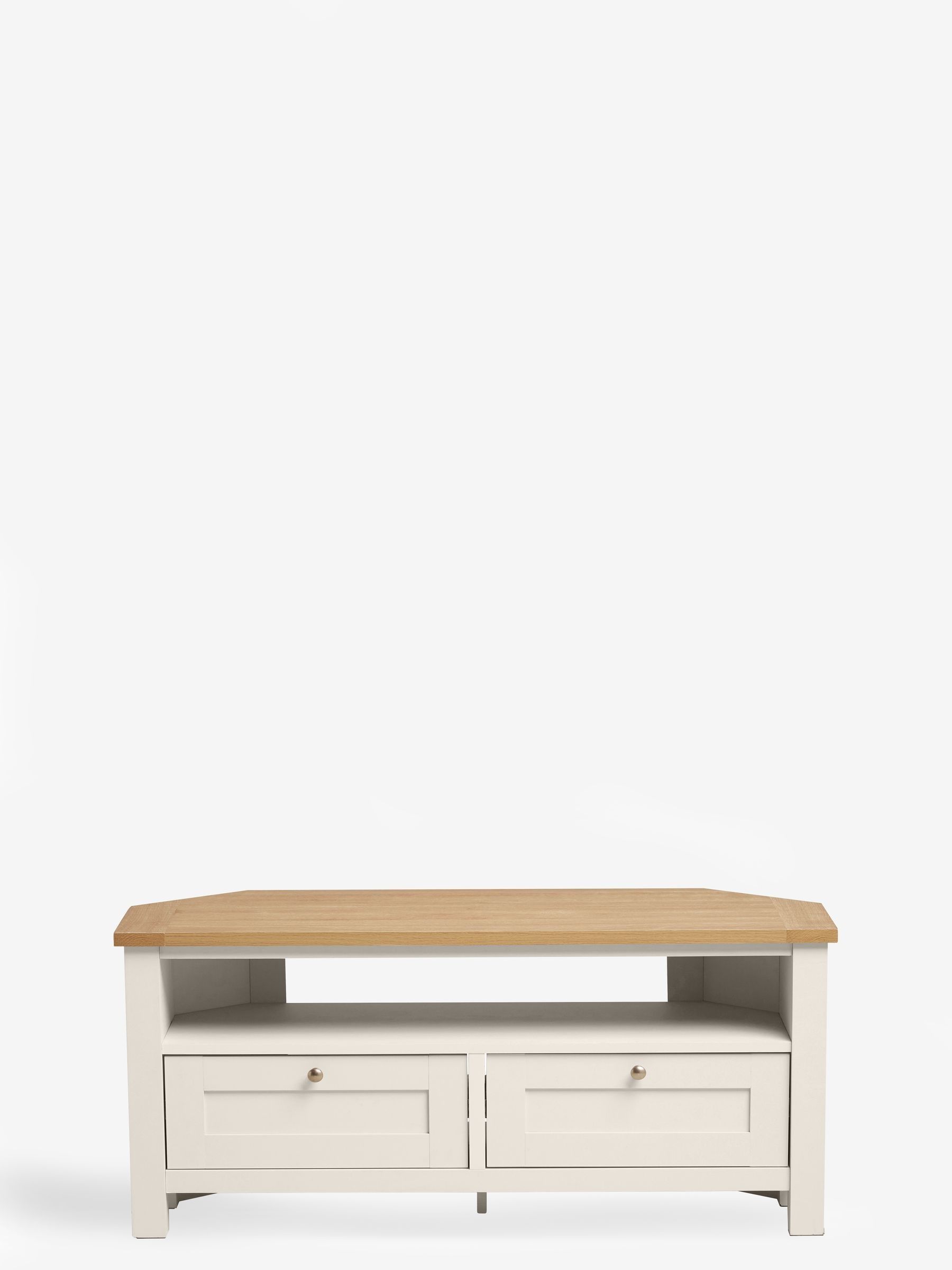 Buy Cream Malvern Oak Effect Up to 46 inch Corner Slim TV Unit from the ...