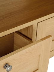 Natural Malvern Oak Effect Up to 46 inch Corner Slim TV Unit - Image 7 of 8