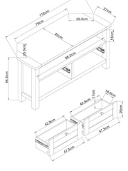 Natural Malvern Oak Effect Up to 46 inch Corner Slim TV Unit - Image 8 of 8