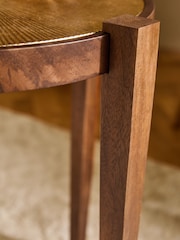 Dark Mango Wood and Brass Side Table - Image 2 of 5