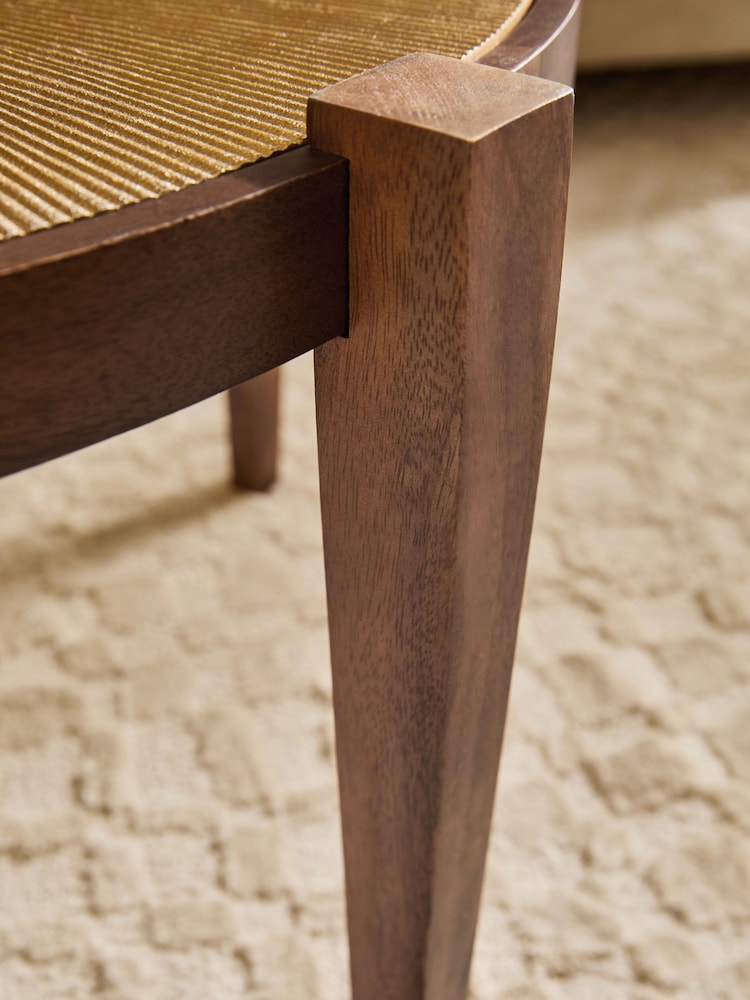 Dark Mango Wood and Brass Coffee Table - Image 2 of 5