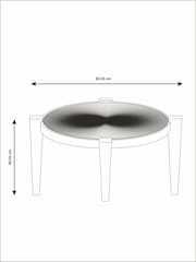 Dark Mango Wood and Brass Coffee Table - Image 3 of 5