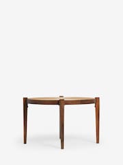 Dark Mango Wood and Brass Coffee Table - Image 5 of 5