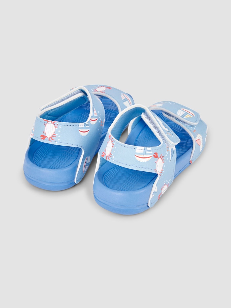 JoJo Maman Bébé Blue Summer Sandals - Image 2 of 4