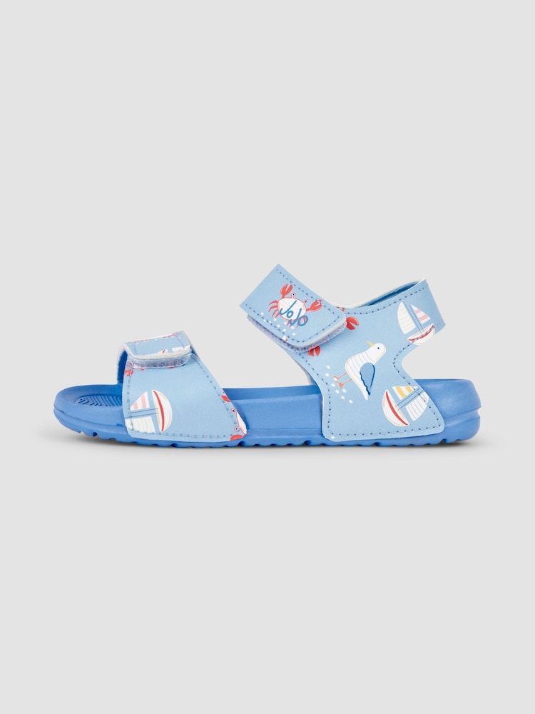 JoJo Maman Bébé Blue Summer Sandals - Image 4 of 4