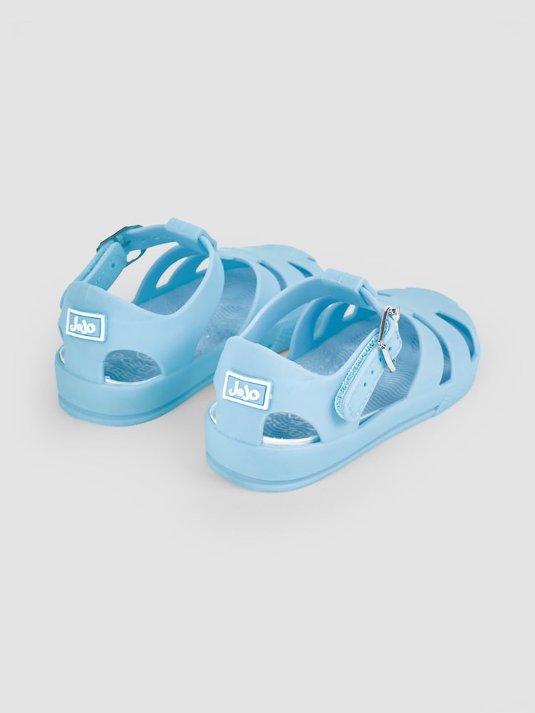 JoJo Maman Bébé Blue Jelly Sandals - Image 2 of 6