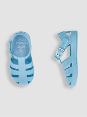 JoJo Maman Bébé Blue Jelly Sandals - Image 3 of 6