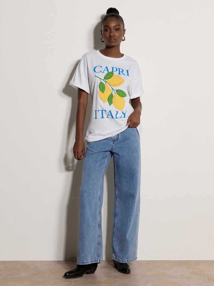 Apricot White Capri Italy Lemon T-Shirt - Image 4 of 4