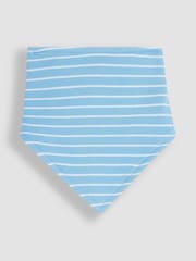 JoJo Maman Bébé Blue Whale 3-Pack Baby Dribble Bibs - Image 4 of 4