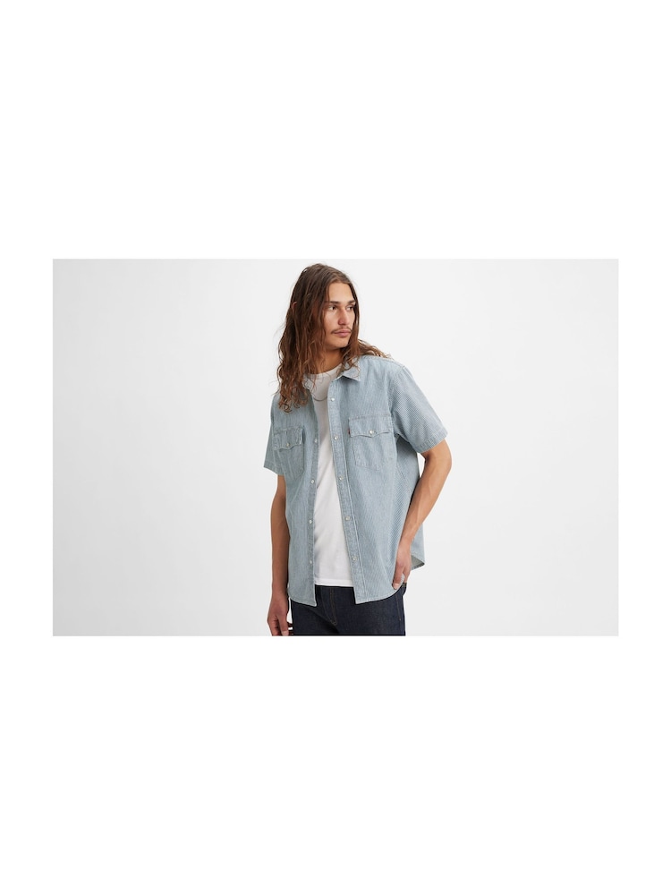 Levi's® Blue Denim Shirt - Image 1 of 8