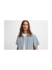 Levi's® Blue Denim Shirt - Image 4 of 8