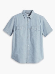 Levi's® Blue Denim Shirt - Image 5 of 8